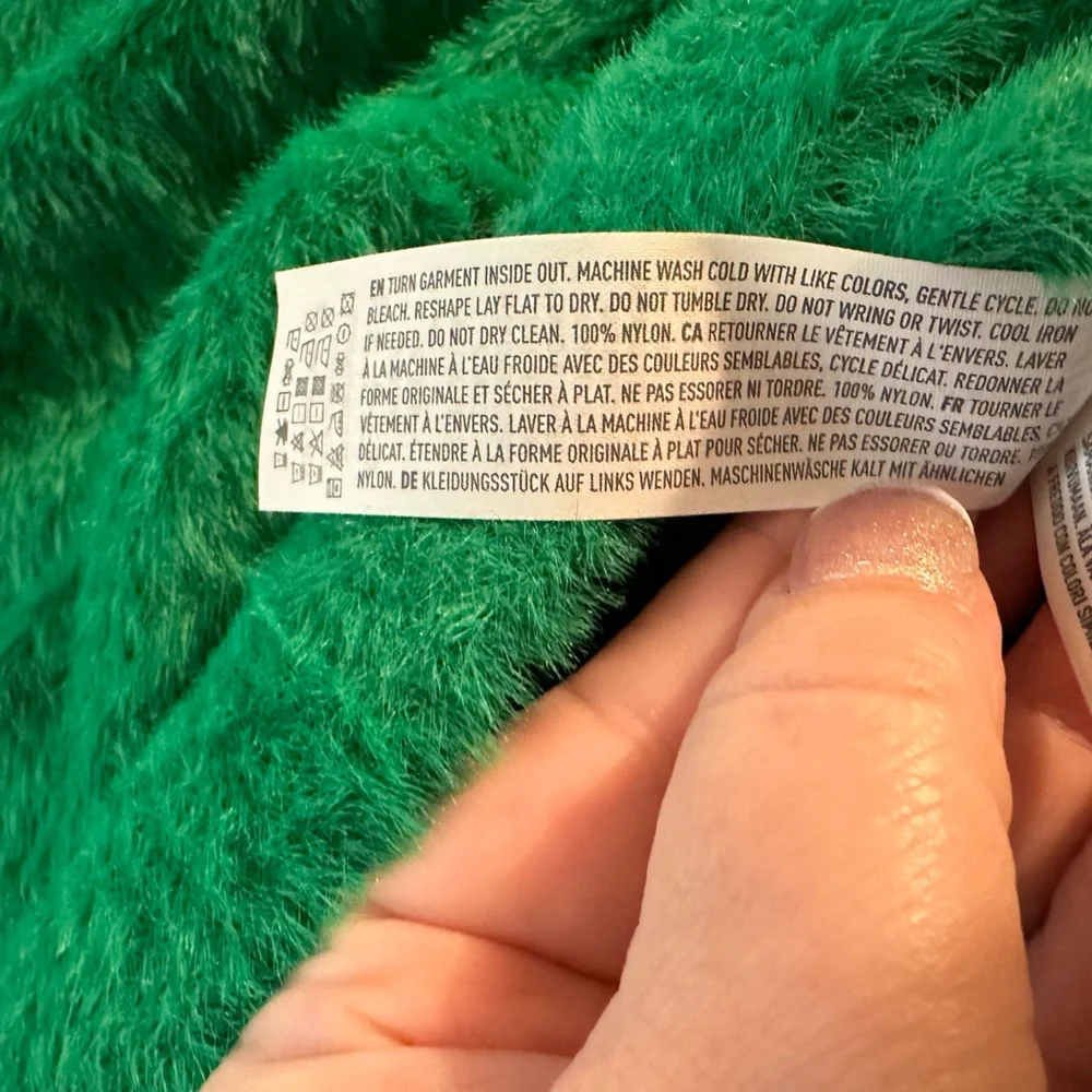 NWT- Aerie Flurry Oversized Crew Sweater- Kelly‎ green- small